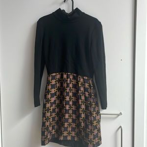 MILLY WOOL + SILK COLOR
BLOCK DRESS